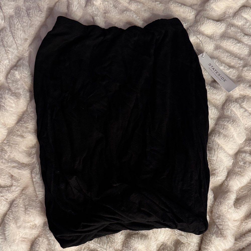 Stateside Elegant Black Pencil Skirt